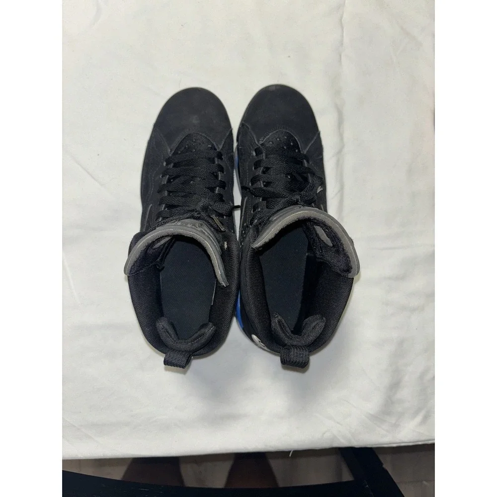 Nike Men's Jordan‎ MVP Sneakers Suede Black Blue White Size 6Y